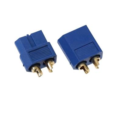 Imagem de 5 Conjuntos De NOVO, XT60, Plugue De Aeromodelismo, Azul, Cabeça De Banana Banhada A Ouro, XT60-M (cabeça Masculina), XT60-F (cabeça Feminina)