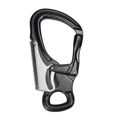 Imagem de S.E.PEAK Gancho de Pressão de Alumínio 25Kn, Clipe de Gancho Forjado com Trava Dupla Leve com Certificação Ce, Equipamento de Resgate de Rapel de Alta Resistência para Escalada, Cordão de Segurança, A