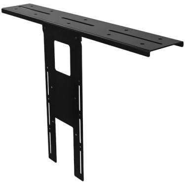 Imagem de IFCASE Suporte de prateleira para monitor acima/atrás da mesa comporta câmera SLR, webcam leve, microfone compatível com VESA 75 mm 100 mm compatível com braço de monitor (preto, prateleira)