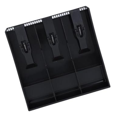 Imagem de Bandeja de Inserção de Gaveta de Dinheiro Resistente 3 Notas 3 Moedas Caixa de Armazenamento de Dinheiro para Escritório de Loja de Varejo (Preto)