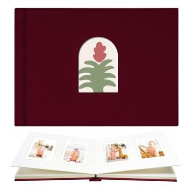 Imagem de Vienrose Mini Álbum de Fotos 52 Bolsos Serve para Câmera Instantânea Mini 12 11 9 8 90 25, Polaroid Snap Pic-300, Filme Kodak Mini 3", Borgonha