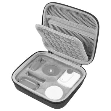 Imagem de Geekria Estojo de transporte compatível com Insta360 GO 3, GO 3S, capa protetora para câmera de ação, bolsa rígida de armazenamento de viagem com compartimentos para acessórios Insta 360 GO3 (cinza