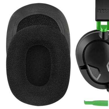Imagem de Geekria Almofadas auriculares de reposição de veludo confortável para Turtle Beach Ear Force Recon 50/50P/60P/150 Camuflagem Call of Duty Advanced Warfare, peças de reparo (preto)