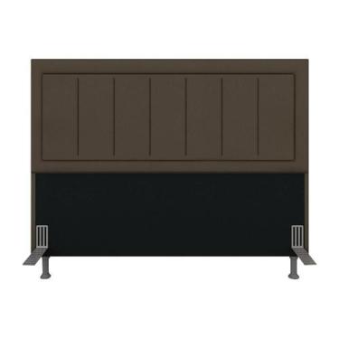 Imagem de Cabeceira Estofada Para Cama Queen Sevilla Marrom - M. Arapongas - A M