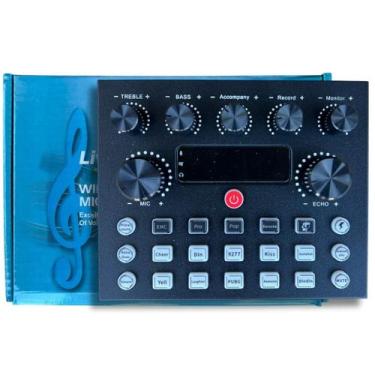Imagem de Profissional Placa de Som Live Sound Card Voice Changer