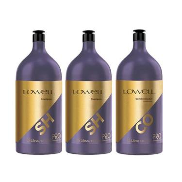 Imagem de Kit Lavatório Profissional 2 Shampoos + 1 Condicionador 2,5 litros - L