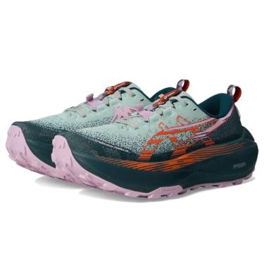 Imagem de ASICS Tênis de corrida feminino Trabuco Max 4, Cold Moss/Nova Orange, 41