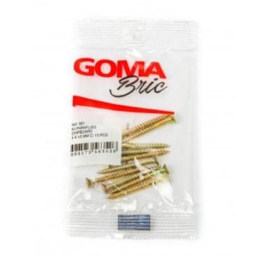 Imagem de Kit Parafuso Chipboard Goma 4 x 40 mm com 10 Peças