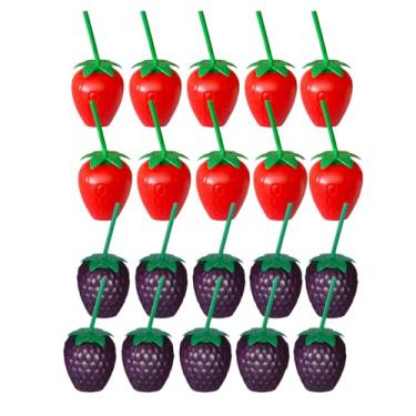 Imagem de Kit 20 Copos Reutilizável Lembrancinha Festa Frutas Tropical (Mix)