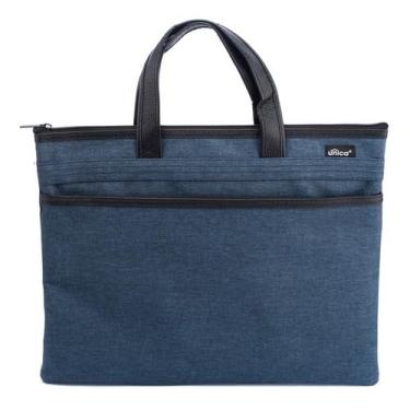 Imagem de Bolsa Notebook Tablet Porta Documentos Pasta Trabalho Grande (Azul)