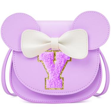 Imagem de OYLOLA Presentes de aniversário para meninas de 3, 4, 5, 6, 7 e 8 anos, bolsa infantil para meninas pequenas, presente para meninas, Roxo-roxo, Y