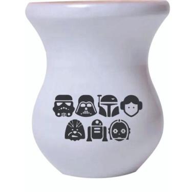Imagem de Cuia de Madeira Personalizada Star Wars - Mix Atacadista, Branca SW03