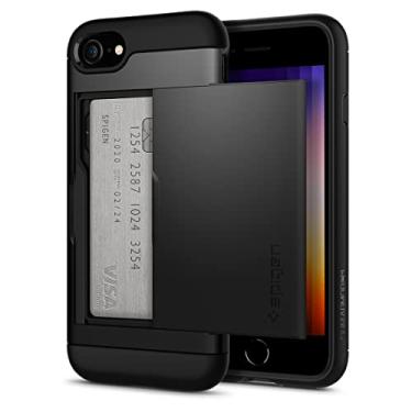 Imagem de Spigen Capa Slim Armor CS Projectada para Apple iPhone SE (2020) / iPhone 8 / iPhone 7 - Preto