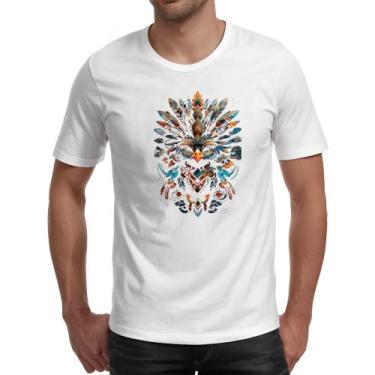 Imagem de Camiseta Unissex Coruja Elementos Indigenas - Alearts, P