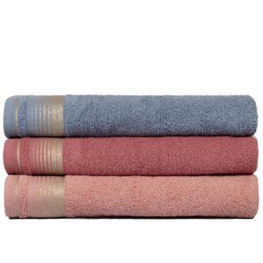 Imagem de Kit 3 Toalhas Banhão Gigante Sublime 70x150cm Central Toalhas, KIT 5
