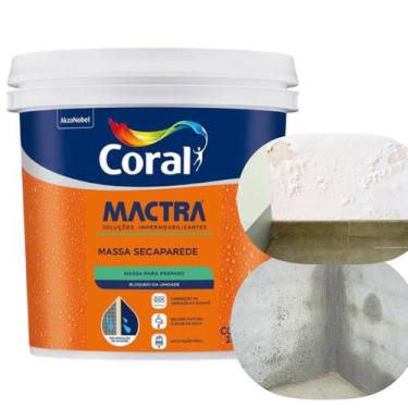 Imagem de Massa Pronta pra Uso Anti Umidade Seca Parede Coral Rodapé 18kg Imperm