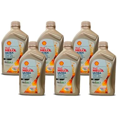 Imagem de Kit Troca 6 L Oleo Shell Helix Ultra Professional 0W-20 Dexos 1 Sintetico