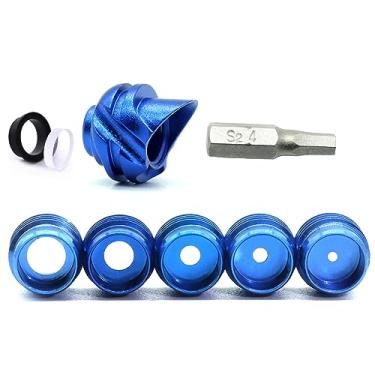 Imagem de 37/45 graus com capuz Peep Sight composto arco Peep Sight Inner Core 6X Clarificador Abertura Kits de Lente para Caça