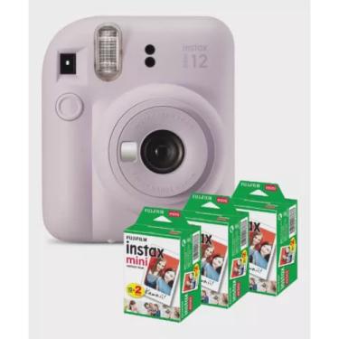 Imagem de Câmera Instantânea Instax Mini 12 lilás + Filme 60 Fotos Fujifilm