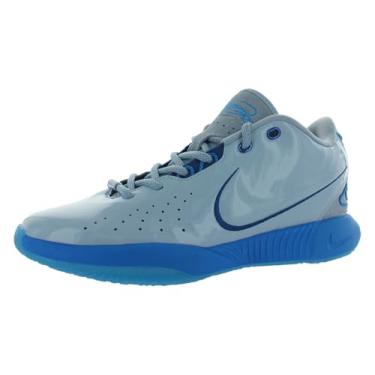 Imagem de Nike Tênis de basquete infantil Lebron XXI (FV1210-400, azul claro/azul herói/ardósia cinza/azul quadra), Azul arsenal claro/herói azul/ardósia cinza/azul, 18