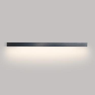 Imagem de HOSETEON Arandela de parede LED preta rasga linear montagem de parede longa luminária minimalista arandelas de parede interior luzes de lavagem r g quarto