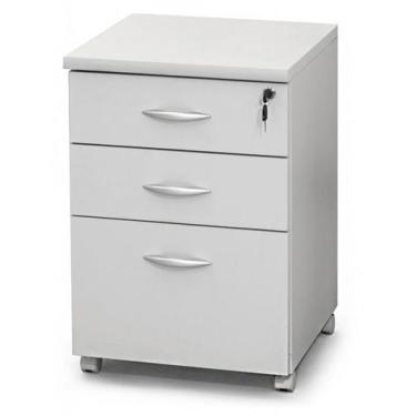 Imagem de Gaveteiro Volante 2 Gavetas e 1 Pasta Suspensa Cinza - SchoolCenter