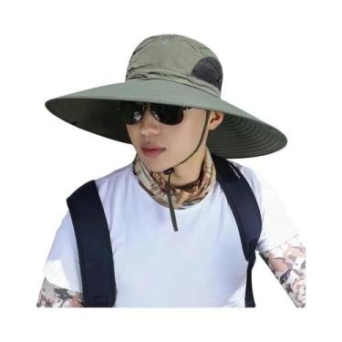 Imagem de Chapéu Balde Masculino com Aba Grande - Secagem Rápida, Proteção Solar