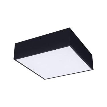 Imagem de Plafon Taschibra Quadra E27 Bivolt, Preto