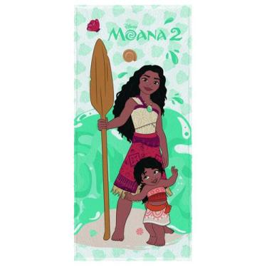 Imagem de Toalha de Banho Felpuda Infantil Moana Lepper