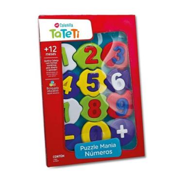 Imagem de Brinquedo de Encaixar Puzzle Mania Números - Ta Te Ti - TA TE TI