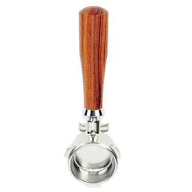 Imagem de Filtro de café de 54 Mm, Aço Inoxidável para Bofu 870 880 Máquina de café Portafilter Filtros Reutilizáveis ​​ecológicos Manuseie a Copo Dupla de Desvio da Boca à Prova de Corrosão Destacável (E