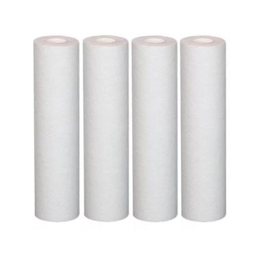 Imagem de Kit 4 Elementos filtrante PP Para Filtros de Caixa de Água 9,3/4 Com 2