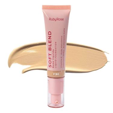 Imagem de Base Líquida Soft Blend Ruby Rose Cobertura Média Acabamento Matte 30g