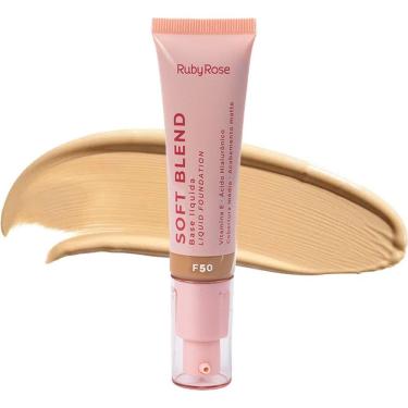 Imagem de Base Líquida Soft Blend Ruby Rose Cobertura Média Acabamento Matte 30g