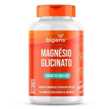 Imagem de Magnésio Quelato Glicinato Bigens 90 Capsulas, Sem Sabor