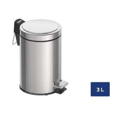 Imagem de Lixeira Inox Tramontina Brasil 3L Com Pedal 94538103