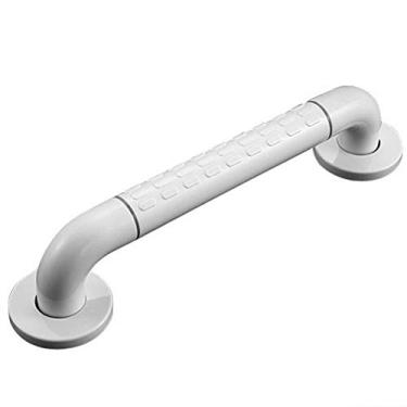 Imagem de XNXWDZ Corrimãos de segurança, corrimãos de chuveiro de parede de banheiro para deficientes, corrimãos de aço inoxidável, corrimãos de segurança para idosos e deficientes (branco 58 cm)