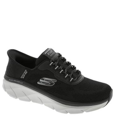 Imagem de Skechers Tênis masculino D'lux Walker 2.0 Rezinate Hands Free Slip-in, Preto/cinza, 10.5 X-Wide