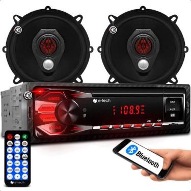 Imagem de Kit De Radio Com Entradas Usb uma para carregar celulares E entrada pa