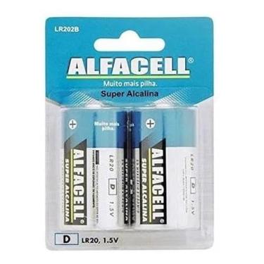 Imagem de Pilhas Alcalinas D LR20 1,5V, Super Alcalina, 2 Unidades, Validade 12/2028