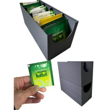 Imagem de Porta Chá- Sachê Empalhável - Porta Controle - Flex 3D, PRETO