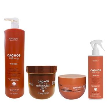 Imagem de Kit Arvensis Professional Cachos Naturais - Shampoo 1L + Máscara Cresp