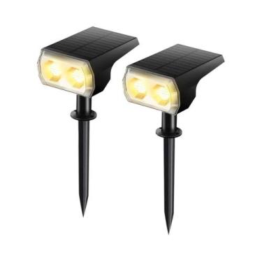 Imagem de Luz solar ao ar livre impermeável sem fio, holofotes paisagem, quintal