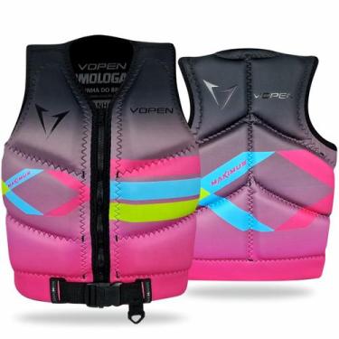 Imagem de Colete Salva Vidas Neoprene Homologado Maximus Next - Vopen, Rosa, M