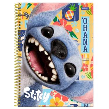Imagem de Caderno Universitário 1x1 80 Fls C.D. Foroni - Stitch Movie 3