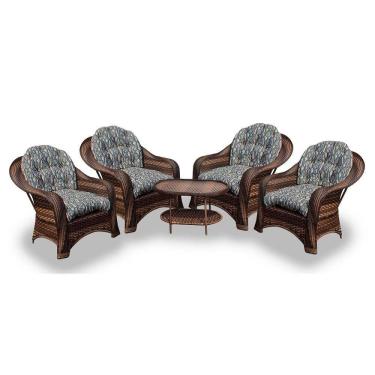 Imagem de Conjunto De Poltronas 4 Poltronas + 1 Mesa Centro