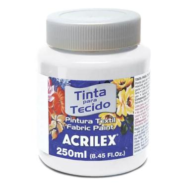 Imagem de Tinta Para Tecido Fosca 250 Ml - Acrilex - Branco