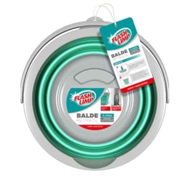 Imagem de Balde Retratil 5lt Verde Agua Ret3512