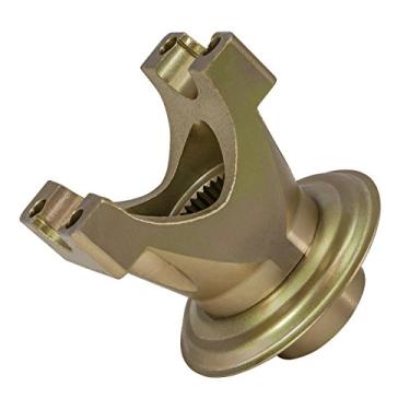 Imagem de Yukon Gear & Axle (YY F900601) Yoke curto para Ford 9 Diferencial com 28 pinhões de tala e um tamanho 1310 U/junta. Anel de pressão de 8,9 cm, diâmetro da tampa de 3,8 cm. Anel de pressão externo. 10 cm de comprimento.