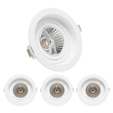 Imagem de 4 Spot Recuado Embutido Lâmpada Ar70 Save Energy